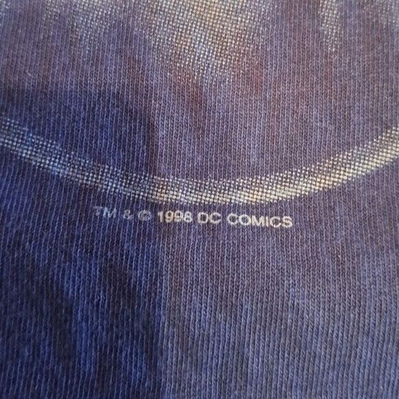 90’s Vintage Superman Warner Bros Big Graphic T Shirt Large 'Look, up in the Sky - Picture 4 of 12